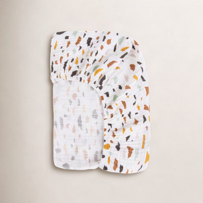 Terrazzo Muslin Mini Fitted Sheet