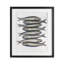 «Stacked Anchovy Fish», reproduction sous verre encadrée, design par Michael Willett-2016680810-2016680788