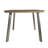 Dining Table With Faux Wood Finish - Rust- Aluminum Structure, Modern Outdoor For Backyard & Patio, Fits 6 Chairs, 34.77 In W X 29.49 H 64.43 D, Top Frame, 6 Capacity, Patio Table, In. D