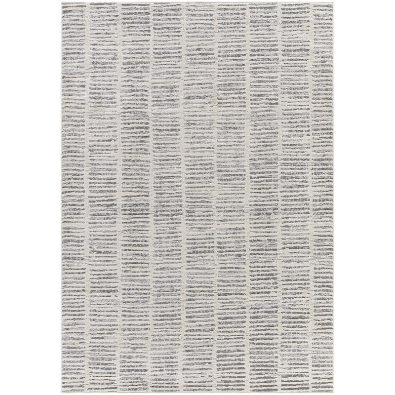 Azahria Striped Indoor Rug, Rectangle 5'3" x 7'