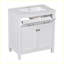 Meuble-lavabo moderne avec lavabo en céramique et tablette-105352249