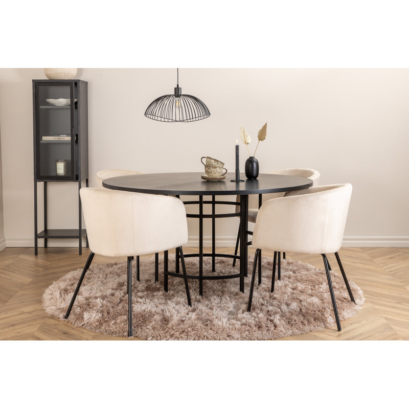 Dolson 4 - Person Dining Set, Beige