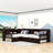 Twin L-Shaped Platform Bed With Twin Trundle And Storage Drawer,Shelves-484272524