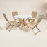 3 Pc. Antique Wash Eucalyptus Folding Bistro Set