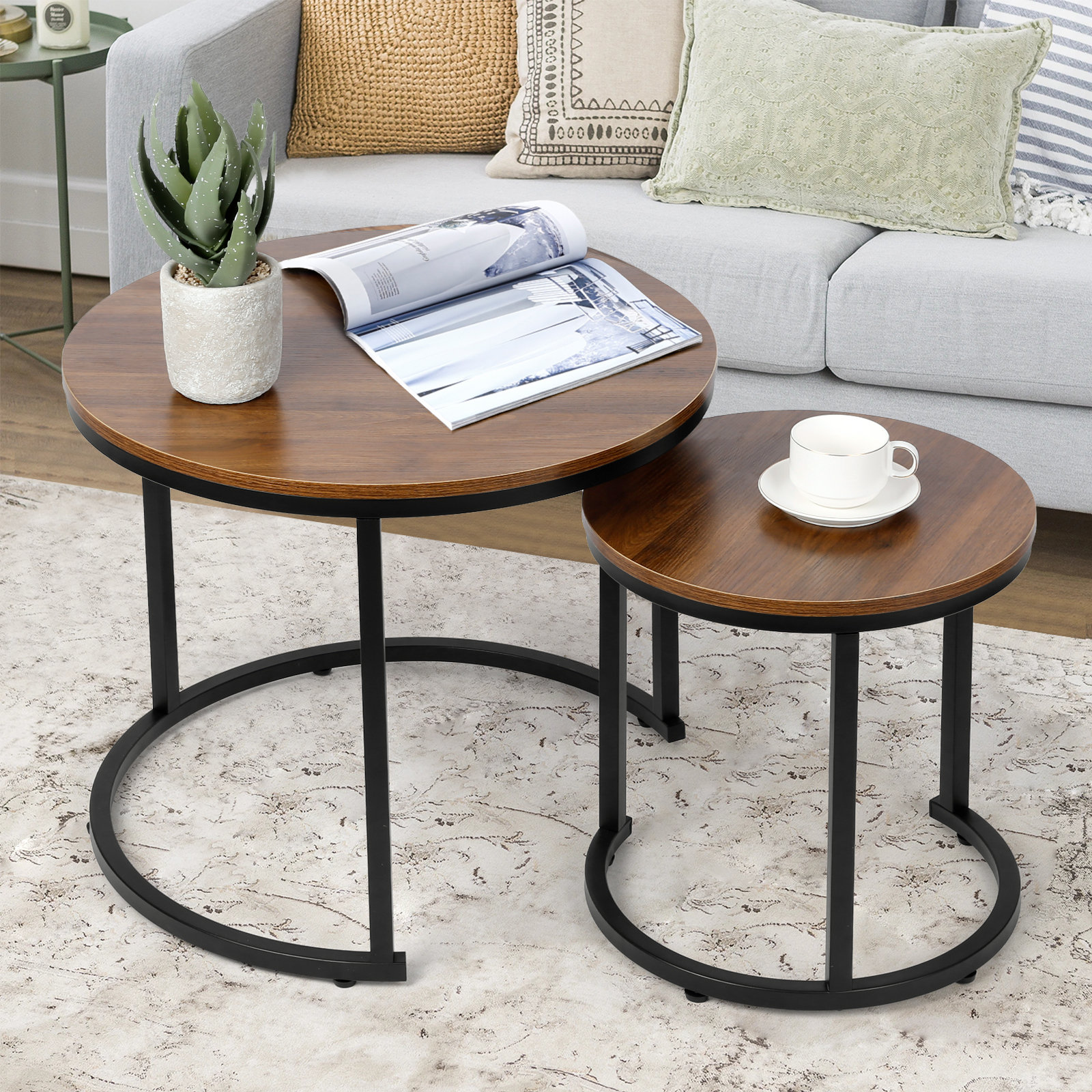 Petite Side Tables - Set of 2