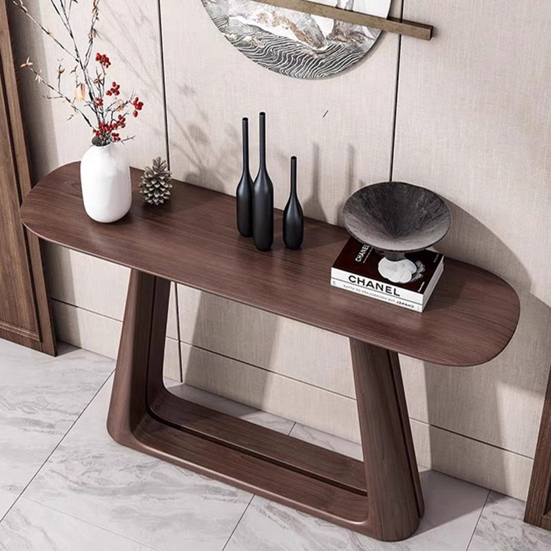 New Chinese style solid wood console table, 34.6" H x 62.9" W x 11.8" D