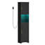 Tall Bathroom Cabinet with Lights, Slim Bathroom Storage Unit with 2 Doors and Adjustable Shelves, Narrow Storage Unit for Small Spaces-2101245195