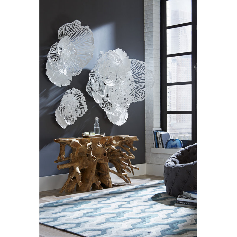 Flower Wall Décor, White