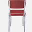 Chaises d'appoint rembourrées rouges et chromées (ensemble de 2)