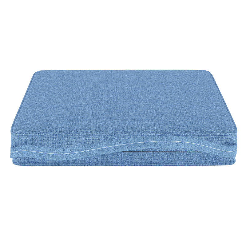 Dining ChairSeat Pad Replacement Cushion 17L x 17W x 3D, Cast Ocean