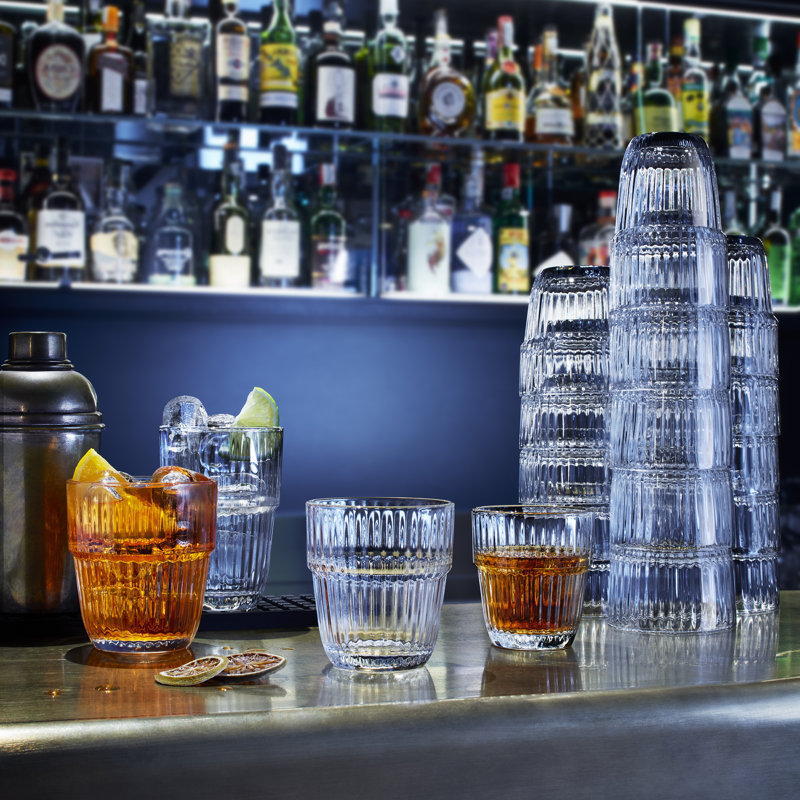 Barshine 10.3 oz. Rocks Stackable Drinking Glasses, 10.3 oz