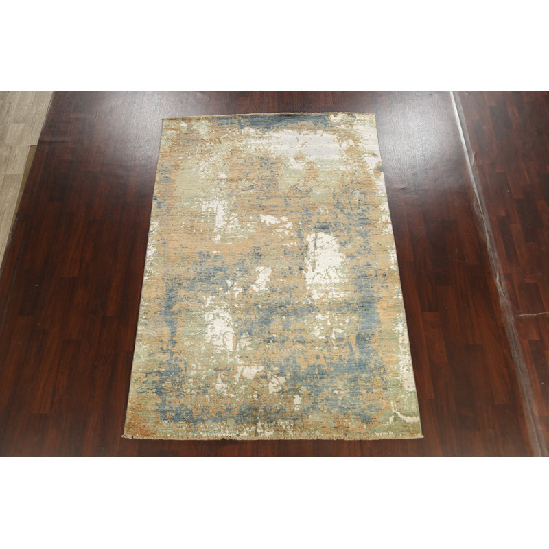 Artistic Modern Abstract Oriental Area Rug 6x9