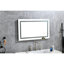 Miroir 40 po x 28 po à DEL pour salle de bain à intensité variable - brouillard, 3 options de couleurs, mémoire, convient aux modes de soins du visage, peau