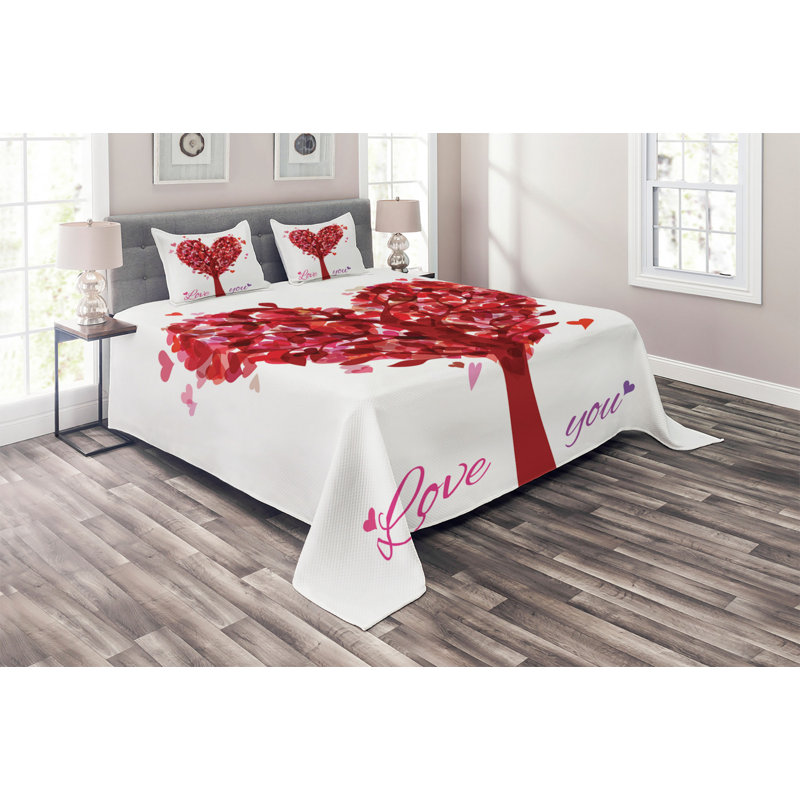 Modern & Contemporary Polyester Coverlet, King Bedspread + 2 Shams