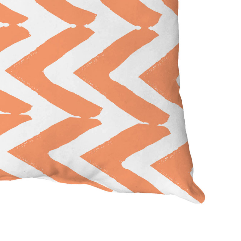 Housse et insert de coussin extérieur d'extérieur, Orange