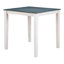 Table de salle à manger à hauteur de comptoir 5 pièces en bois massif blanc