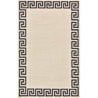 Tapis onyx à motif géométrique Rhodes
