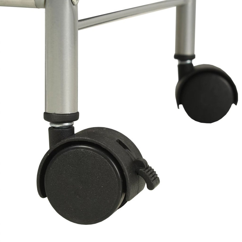 41.5cm W Metal Shelving Unit with Wheels