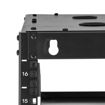 16U Open Frame Network Rack, 23 in Depth, Wall Mounted or Floor Standing Server Rack, Heavy Duty 4 Post, with Vented Shelves & Mounting Hardware, Holds All Your Networking IT Equipment AV Gear