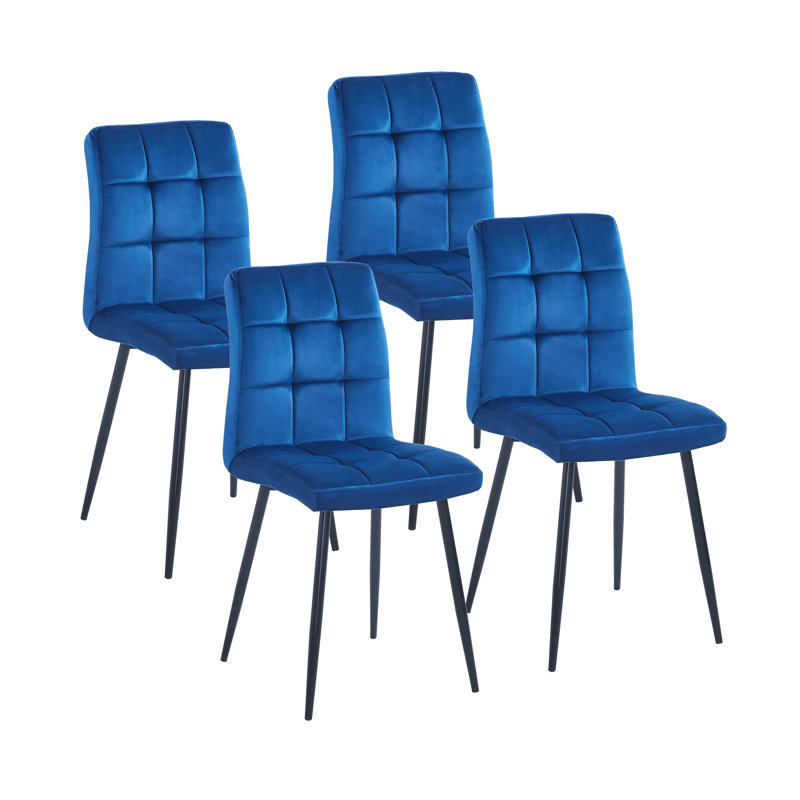 Lovica Upholstered Dining Chair, Blue