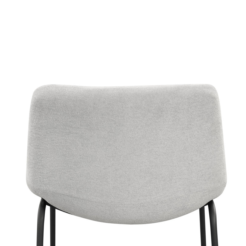 Bexhill Chenille Counter Height Chair, Light Gray