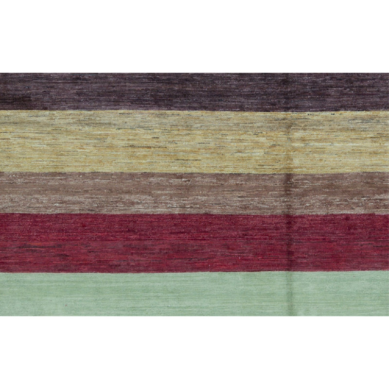 Gabbeh Hand Woven Wool Striped Area Rug