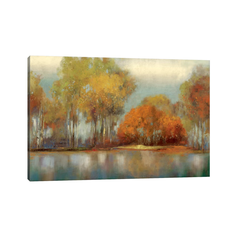 Reflections I 1 Piece Painting on Canvas, 30.48 cm H x 45.72 cm W, Wrapped Canvas