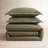 Dione Cotton Percale Striped Duvet Cover-756141850