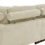 Grand grand canapé modulaire rembourré en velours côtelé beige à 3 sièges pour plus de confort Facile à assembler - Rempli de canapé Installation simple