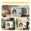 Cat House Stackable Pet Shelter with Removable Cushion