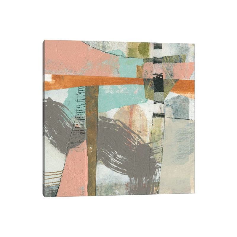 Playful Collage I 1 Piece Wrapped Canvas Painting, 66.04cm H x 66.04cm W x 1.9cm D