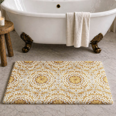Premium Machine Washable Dream Shag ADS619 Circles Rug
