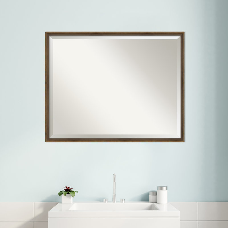 Miroir de salle de bain Mettawa, Bronze, 23,25 po x 29,25 po