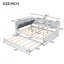 Lit plateforme avec lit gigogne-600904503