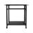 Jalbert 2-Tier Bar Cart with Lockable Wheels - Black
