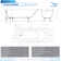 63" Streamline Drop-In Soaking Cast Iron Bathtub With Bamboo Tray