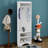 Minimalist Corner Hall Tree With Shoe Bench And 4 Hanging Hooks, Corner Cabinet With Adjustable Shelf-1488987323