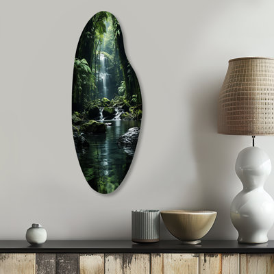 Hanf - Waterfall Curved Shape Asymmetric Metal Wall Art