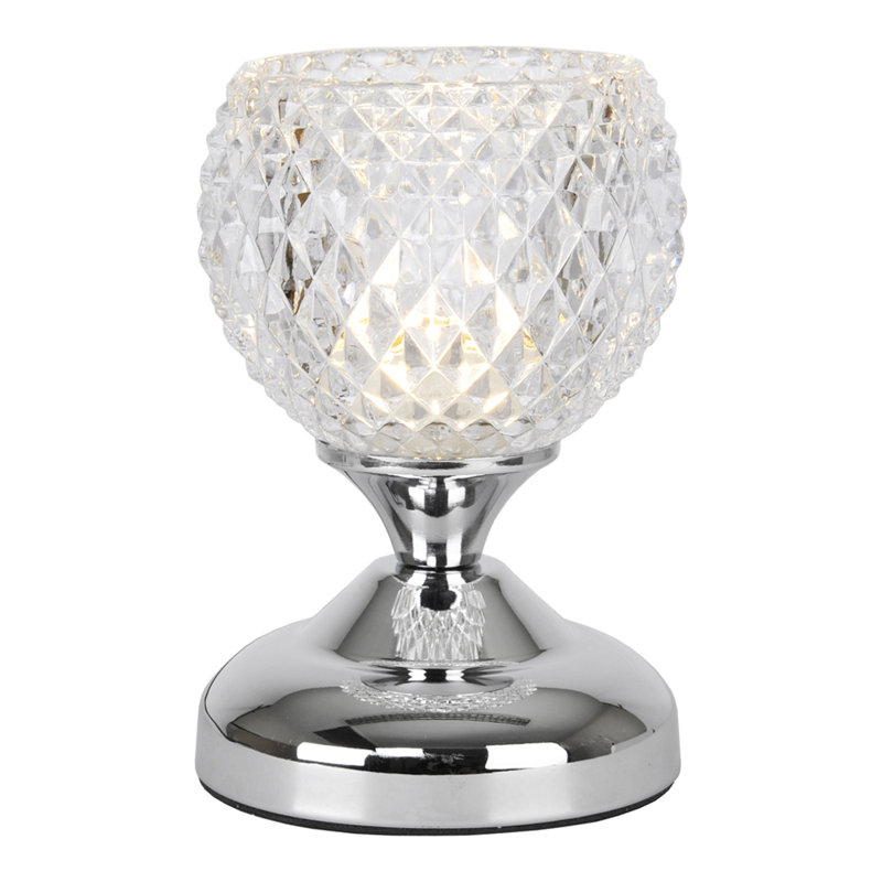 Goldsmith Metal Novelty Lamp, Chrome, Warm White