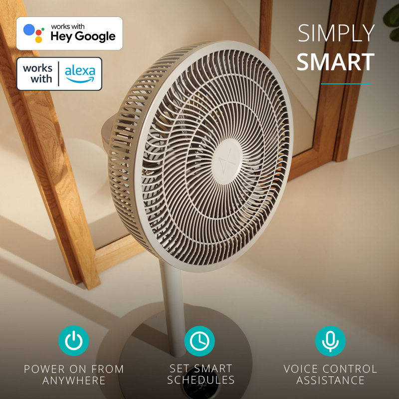 Duux Whisper Flex 2 Smart Pedestal Fan, Beige