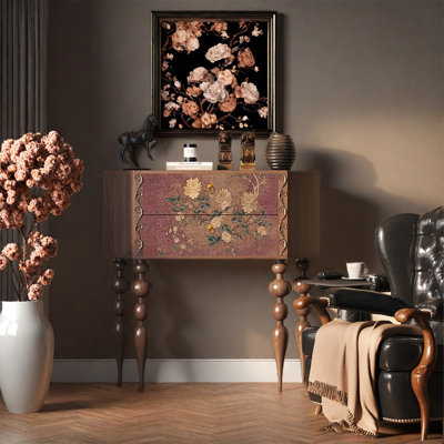 Armoire décorative élégante à deux tiroirs
