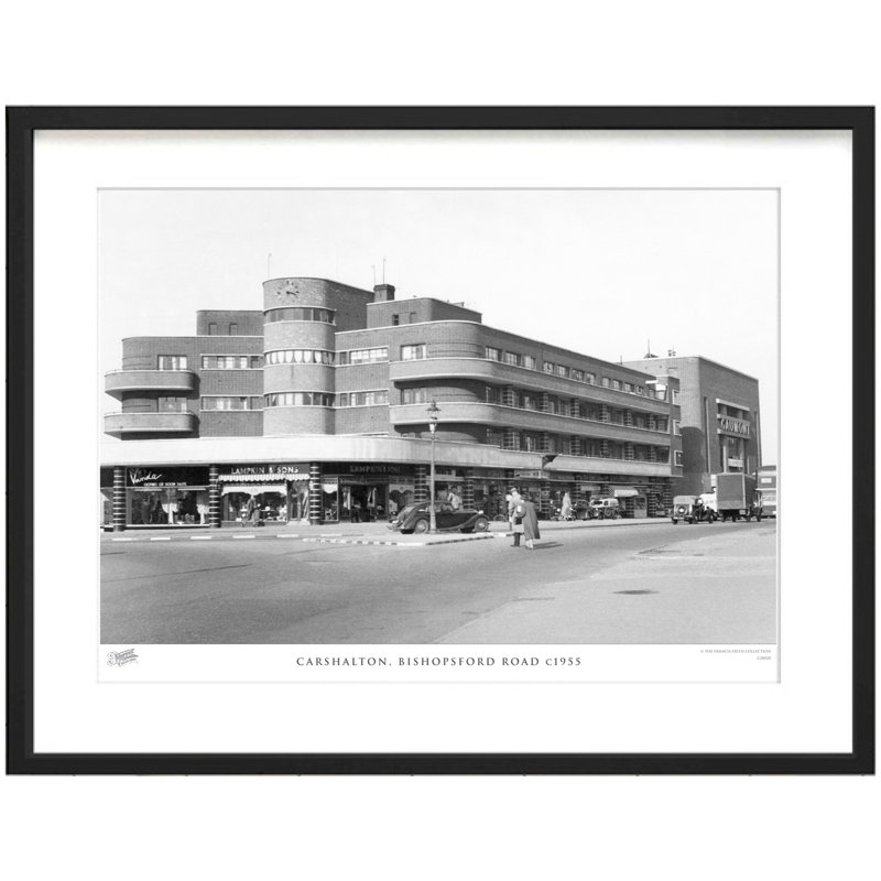 Carshalton, Bishopsford Road C1955 by Francis Frith - Single Picture Frame Print, 40cm H x 50cm W x 2.3cm D