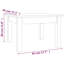 Kayliyah Solid Wood Four Leg Coffee Table-2126545988-2126545986