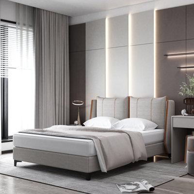 Anchita Upholstered Faux Leather Bed