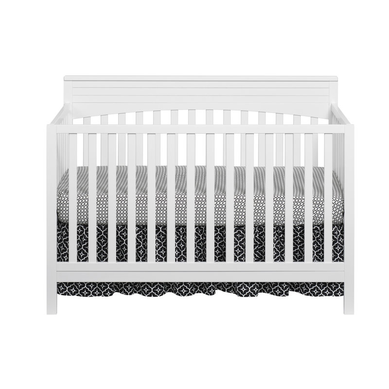 Lit de bébé convertible 4 en 1 Harper, certifié Greenguard Gold, Blanc neige