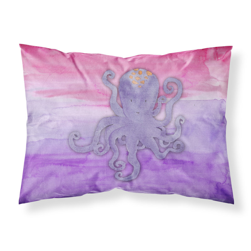 Taie d’oreiller aquarelle octopus