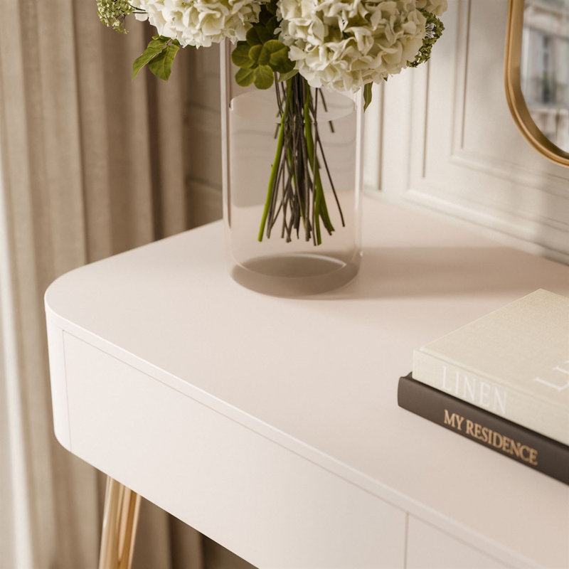 110 cm W Console Table, Handle-Free