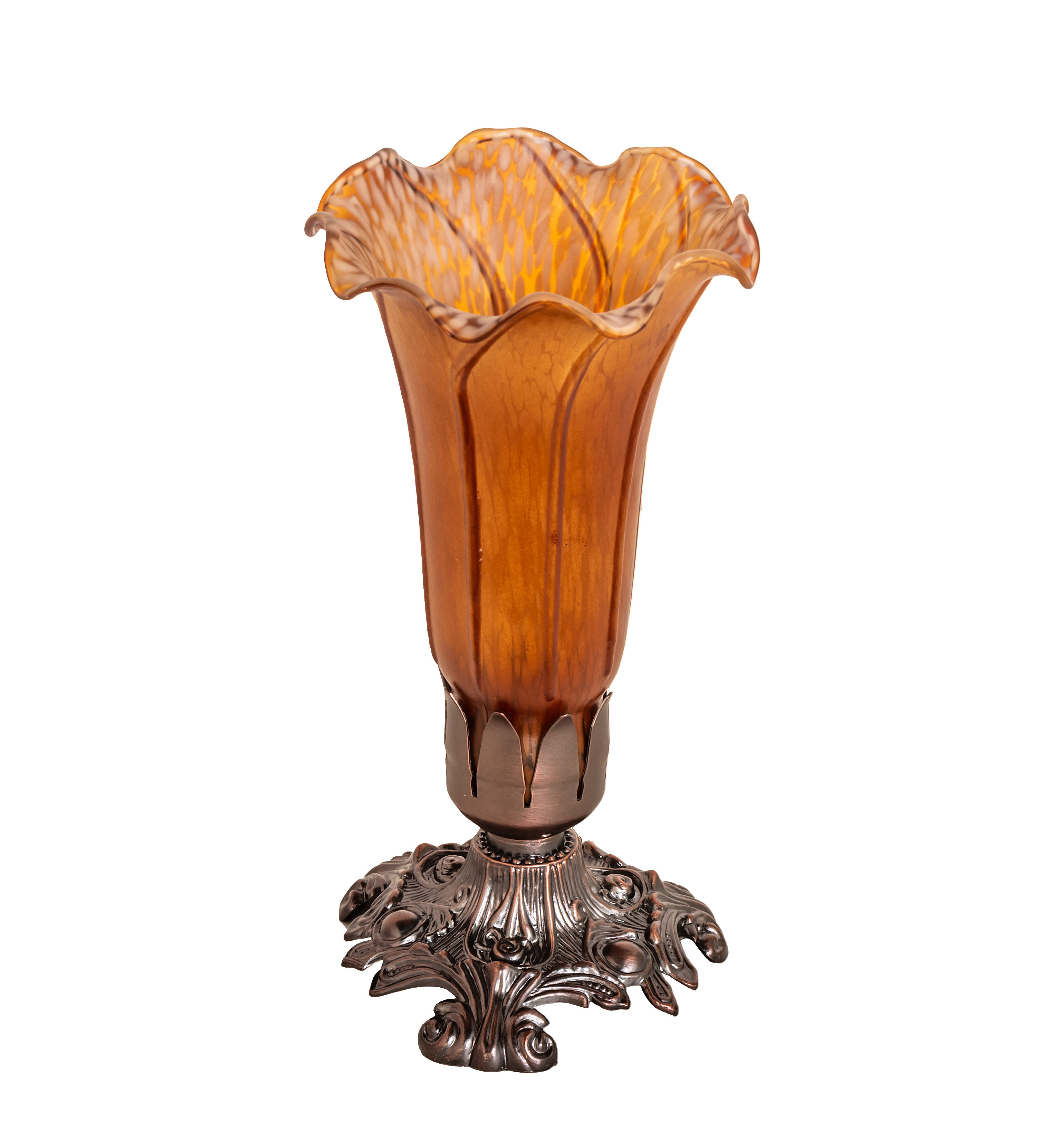 Meyda Lighting 8" Amber Pond Lily Accent Table Lamp & Reviews | Perigold