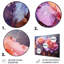«Pink Misty Rose Spectrum», art mural en métal arc-en-ciel II-408687373