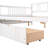 Full Size Daybed With Two Drawers In White - Solid Wood, Space Saving Aspect, Multi-functional Thing, Easy Assembly Procedure Structure, Benefit, Decoration, To Assemble Bed-1852861163